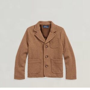 Polo Ralph Lauren Herringbone Cotton Blend Blazer NWT Size 5t Jaquard Kids